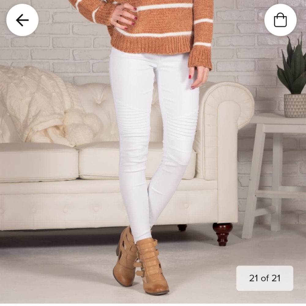 Womens moto jeggings